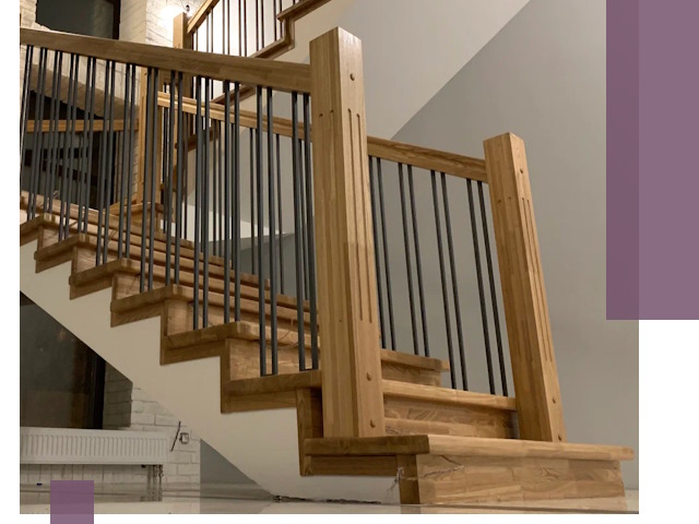 Реставрация деревянных и металлических лестниц в Клине