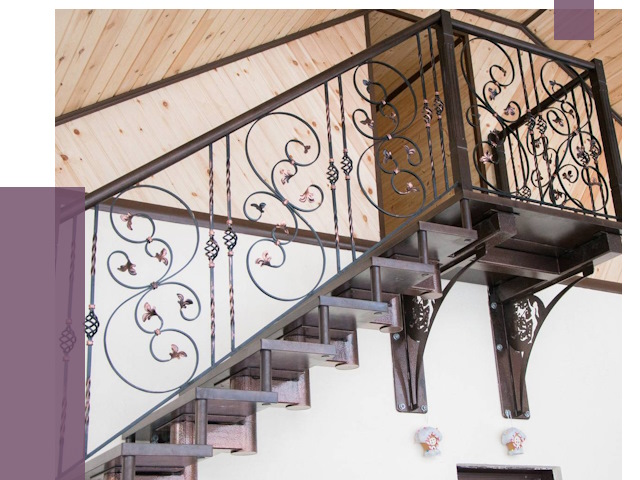 Кованые лестницы в Клине от 79911 руб. под ключ
