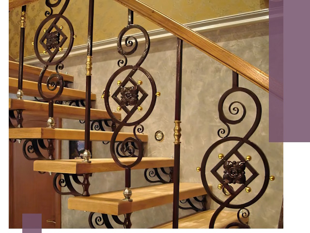 Изготовление кованых лестниц под ключ в Клине