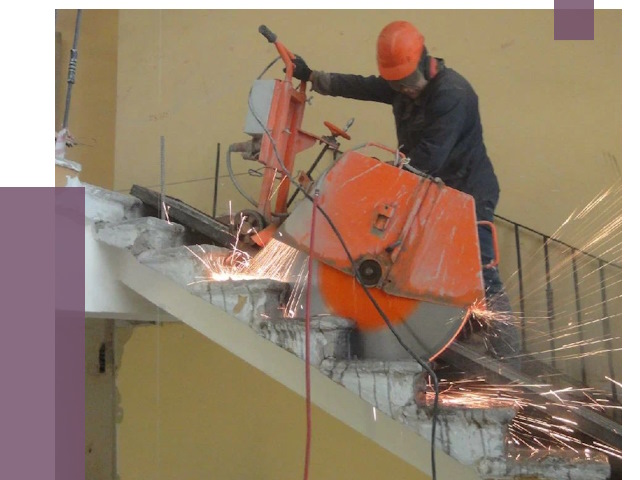 Демонтаж бетонных лестниц в Клине от 4610 руб. за м2 | ПРОЛЁТ-Кли