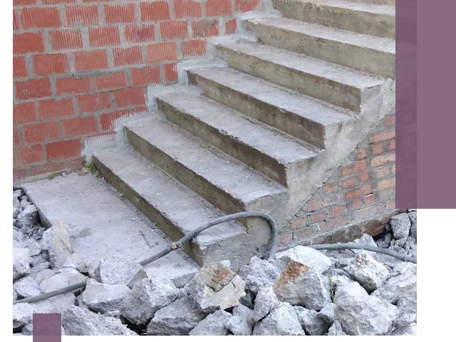 Демонтаж бетонных лестниц в Клине: быстро и безопасно