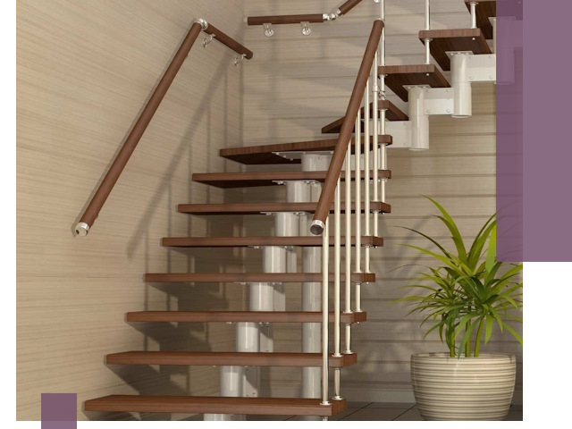 Изготовление модульных лестниц под ключ в Клине