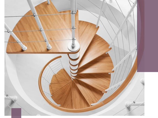 Изготовление винтовых лестниц под ключ в Клине