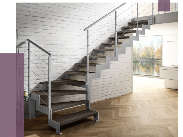 Г-образные лестницы под ключ в Клине от 37138 руб. | ПРОЛЁТ-Кли