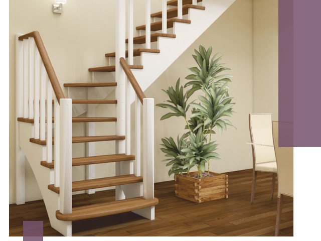 Г-образные лестницы под ключ в Клине — изготовление и монтаж