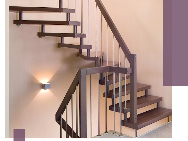 Изготовление лестниц на больцах в Клине под ключ