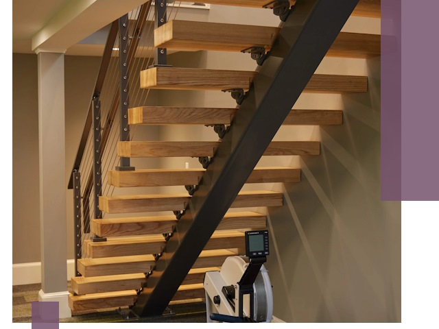 Лестницы на монокосоурах под ключ в Клине - изготовление и монтаж