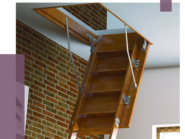 Установка чердачной лестницы в Клине от 7837 руб. | ПРОЛЁТ-Кли