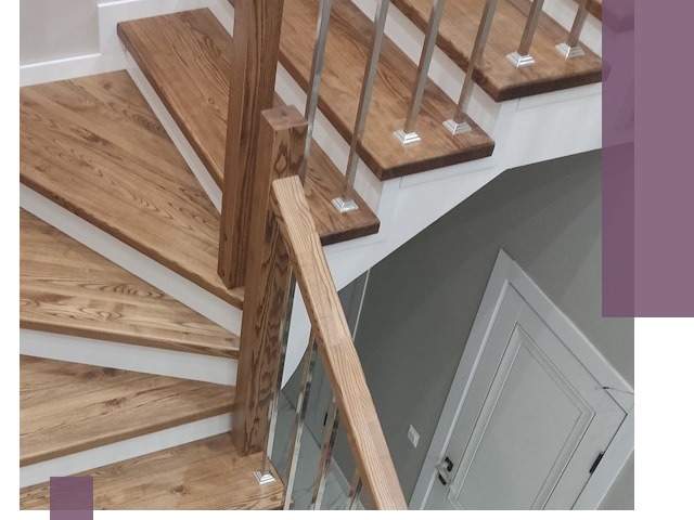 Обшивка металлических лестниц под ключ в Клине