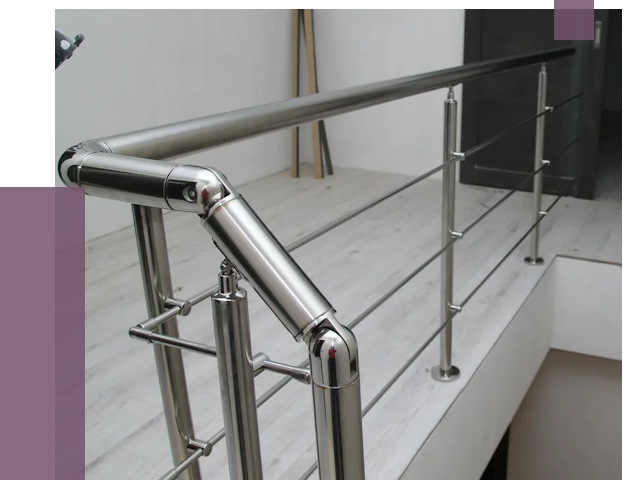Перила из нержавеющей стали в Клине от 9016 руб. под ключ | ПРОЛЁТ-Кли