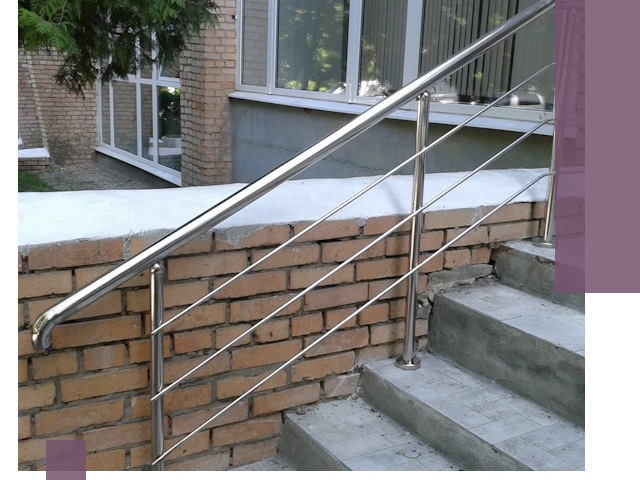 Перила из нержавеющей стали высокого качества в Клине