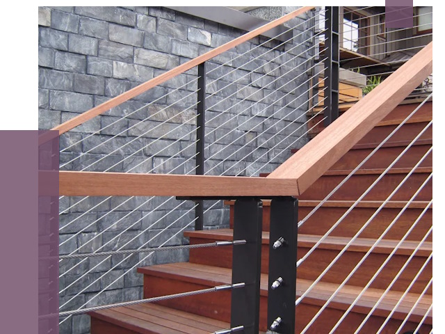 Тросовые перила под ключ в Клине от 7786 руб.