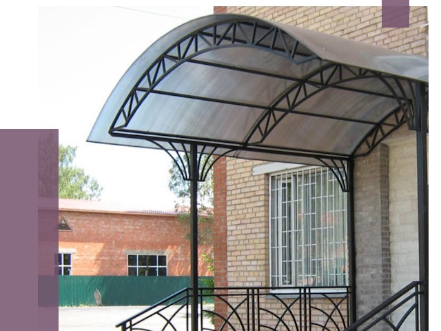 Металлические навесы и козырьки в Клине от 12806 руб.