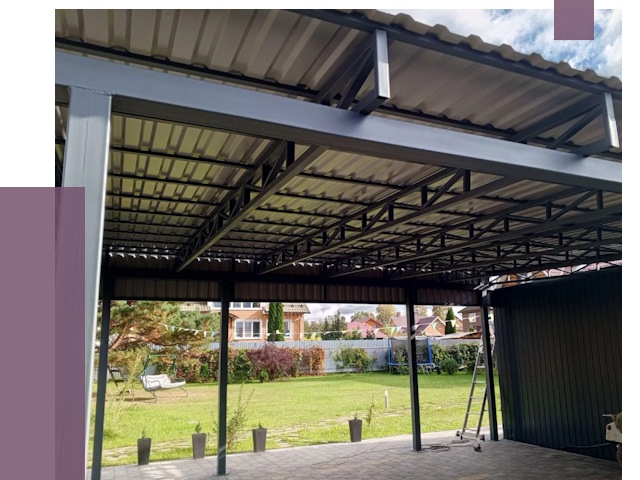 Монтаж навесов в Клине от 7376 руб. — установка навеса | ПРОЛЁТ-Кли