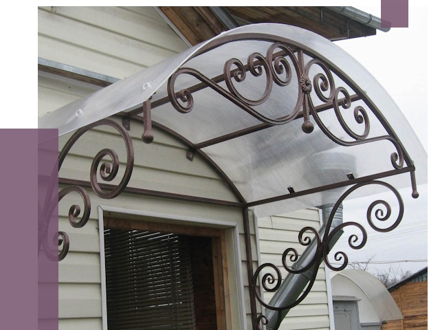 Изготовление козырьков в Клине от 7376 руб. — заказать | ПРОЛЁТ-Кли