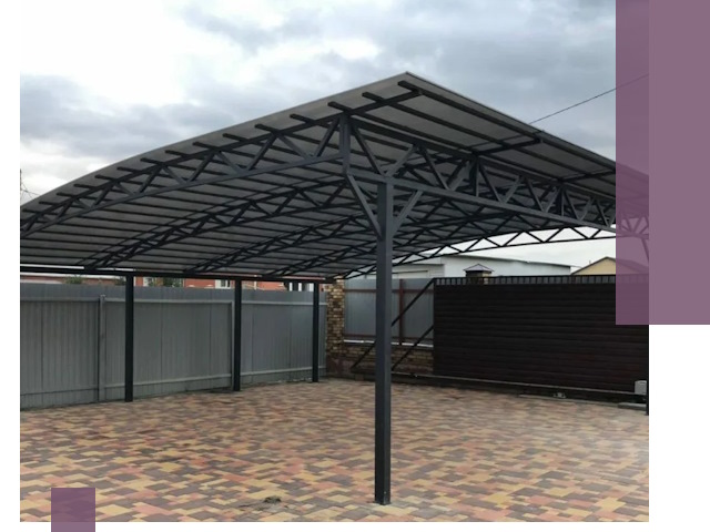 Недорогие навесы под ключ в Клине — изготовление и монтаж