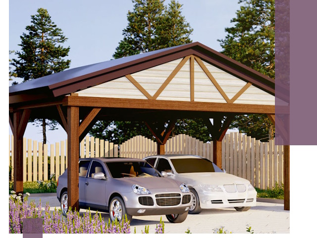 Навесы для автомобиля в Клине — изготовление и монтаж