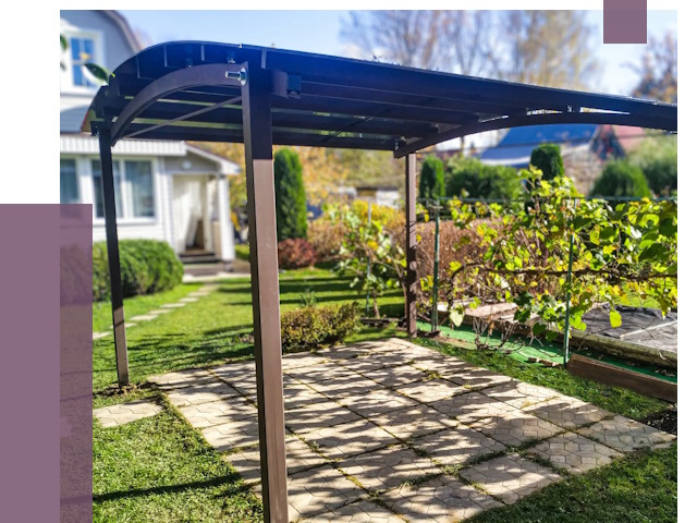 Навесы для дачи в Клине от 12755 руб. под ключ — ПРОЛЁТ-Кли