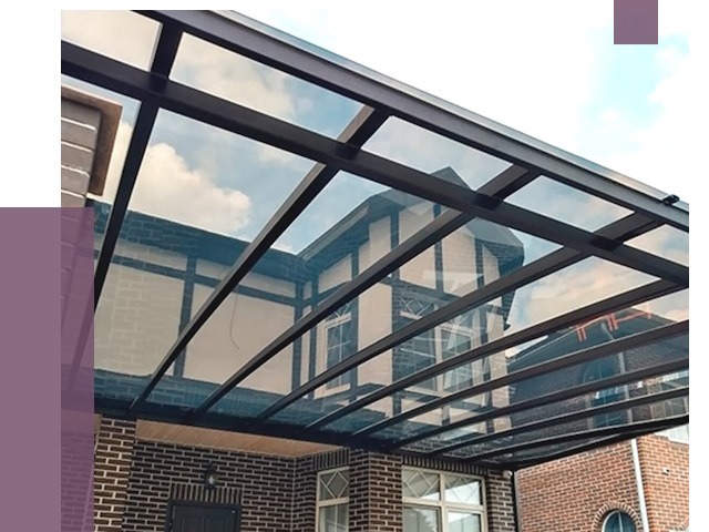 Навесы из поликарбоната в Клине от 8626 руб. под ключ — ПРОЛЁТ-Кли