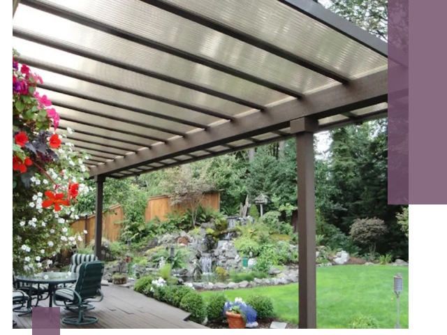 Навесы из поликарбоната под ключ в Клине быстро и надёжно