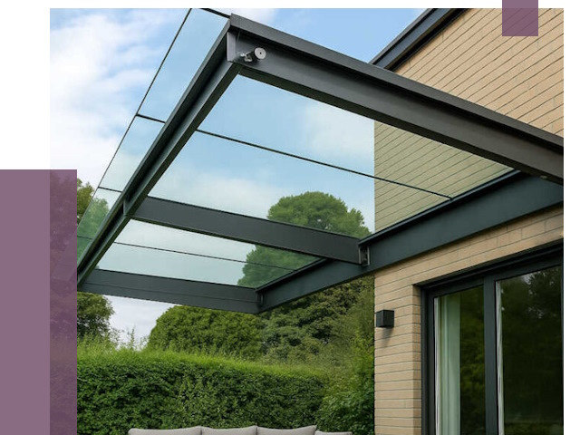 Стеклянные навесы и козырьки в Клине от 12294 руб.