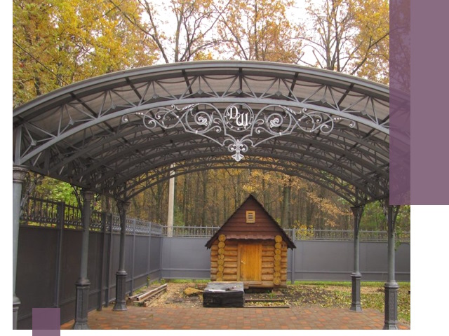 Кованые навесы премиум-класса под заказ в Клине