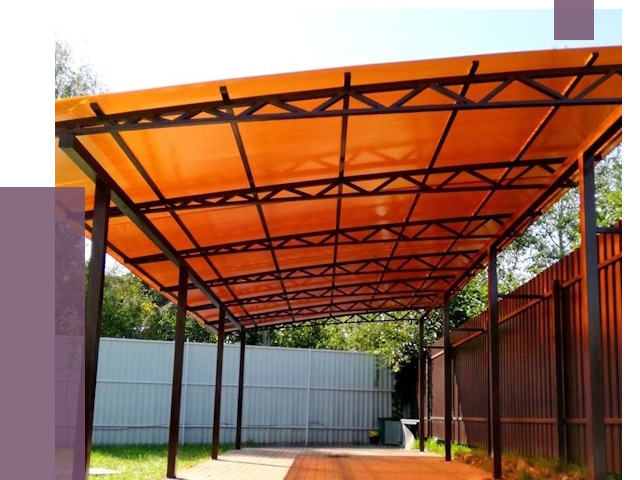 Односкатные навесы под ключ в Клине от 13165 руб. 