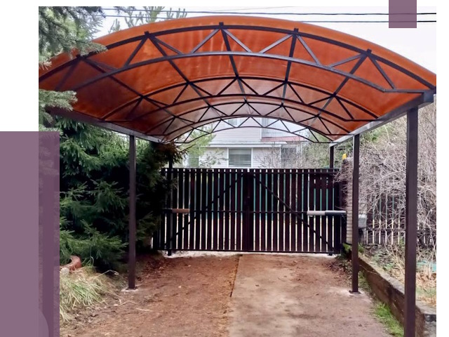 Арочные навесы в Клине от 12755 руб. — изготовление и монтаж | ПРОЛЁТ-Кли