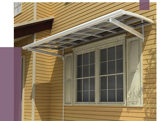 Козырьки над окнами в Клине от 7633 руб. — монтаж, покупки | ПРОЛЁТ-Кли