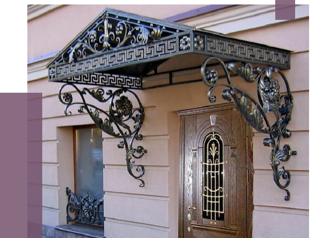 Кованые козырьки в Клине под ключ от 12755 руб. — ПРОЛЁТ