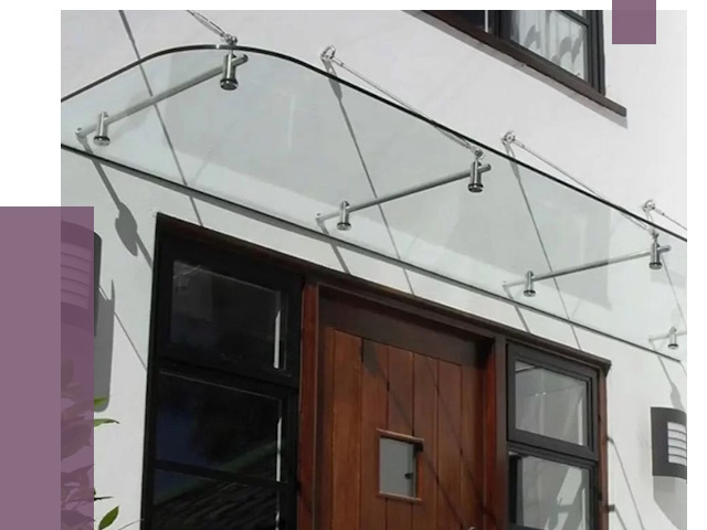 Стеклянные козырьки в Клине от 18953 руб. | ПРОЛЁТ-Кли