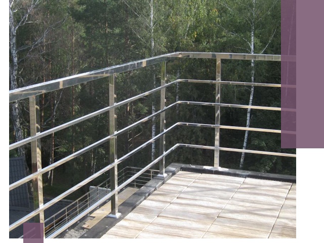 Парапеты из нержавеющей стали в Клине — изготовление и монтаж