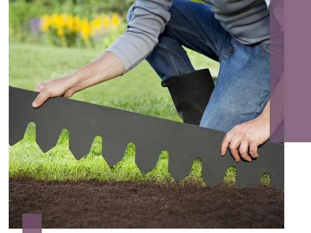 Металлические бордюры для газона в Клине — изготовление и монтаж