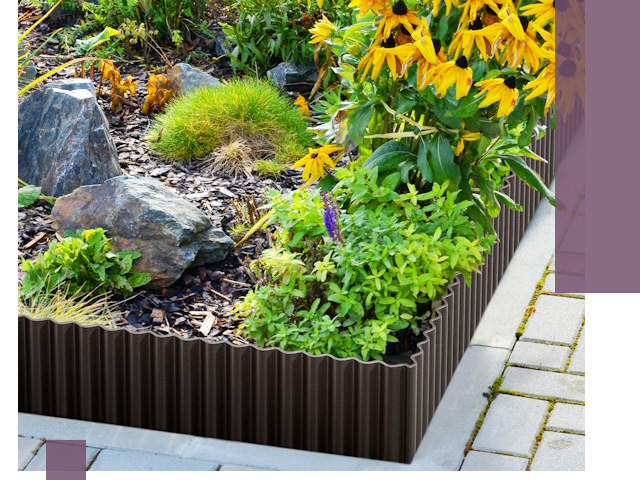 Металлические бордюры для клумб в Клине — производство и монтаж