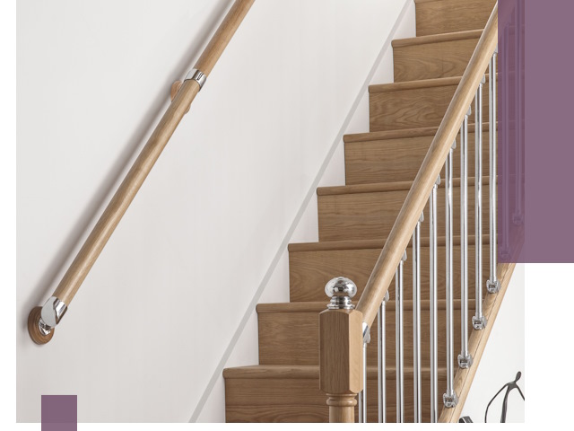 Пристенные поручни из стали и нержавейки под монтаж в Клине